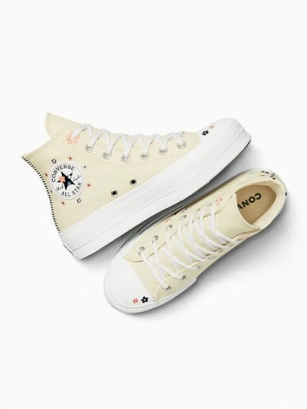 Converse Chuck Taylor Lift Platform Petite Petals Shoes Womens 10